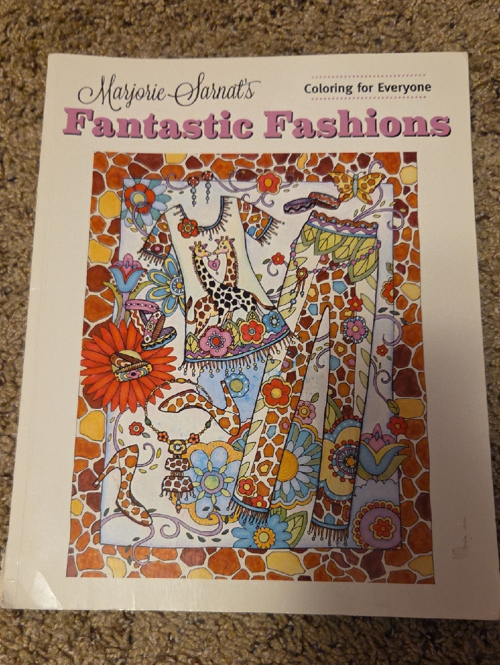 Marjorie Sarnat's Fantastic Fashions Coloring Book - Used (Read Description)